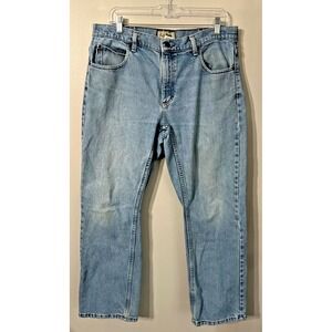 LL Bean Mens Classic Fit Vintage Jeans 35X29‎ Straight Leg Medium Wash